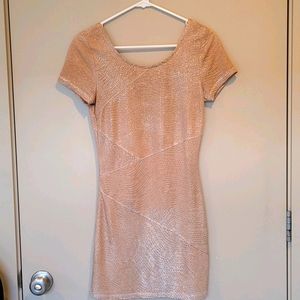 Free People Gold Mini Dress